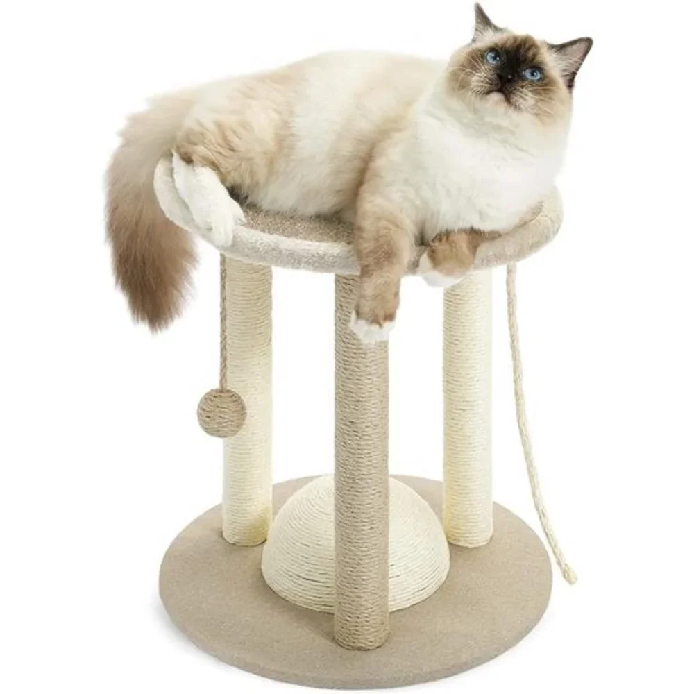 Cat Scratching Posts, Small Kitten Scratcher Toy with Dangling Ball